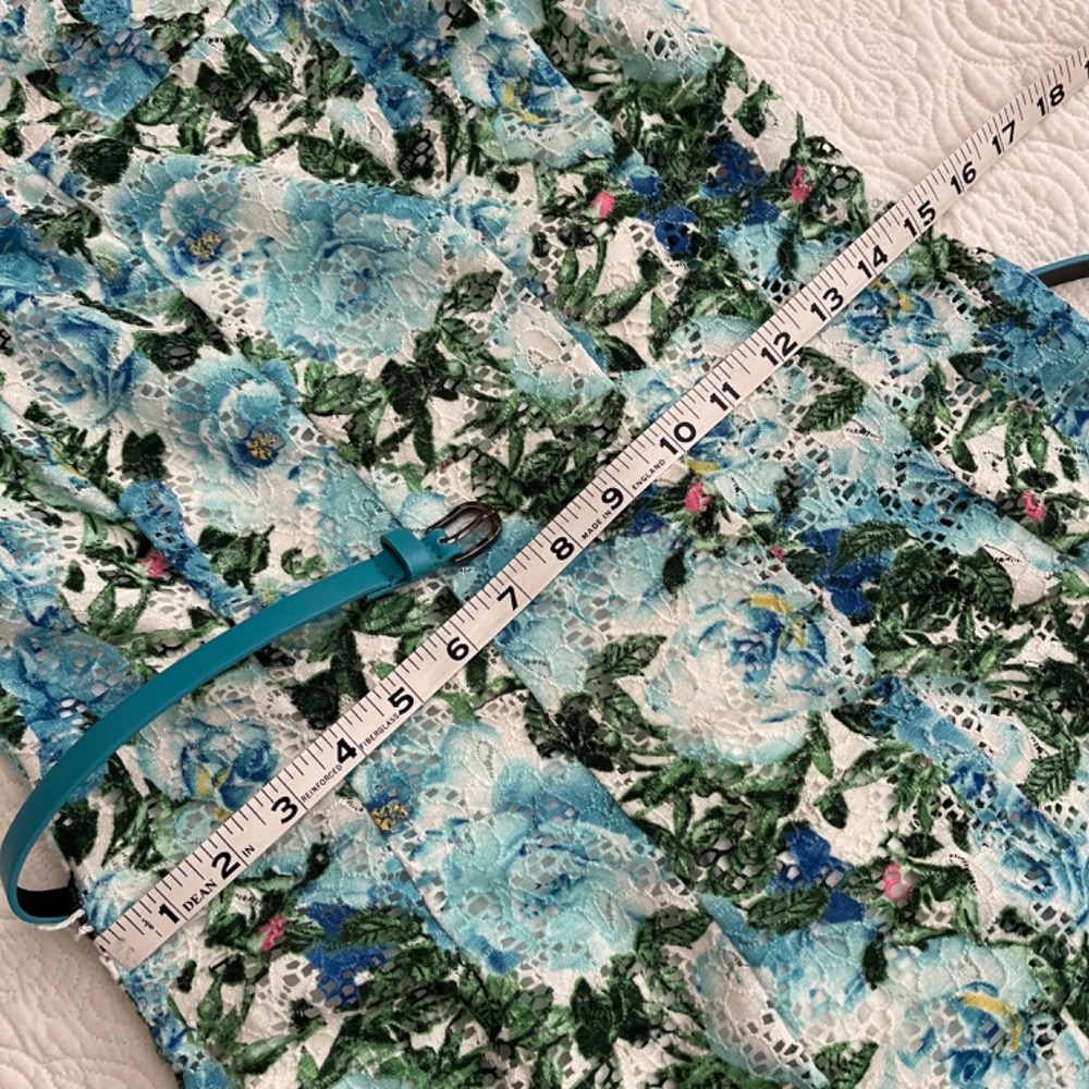 R & M Richards Floral Eyelet Lace Fit and Flare Dress - Picture 11 of 16